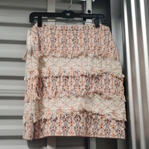 Nwt Tabula Rasa Stylish Cream and Pink Women's Skirt